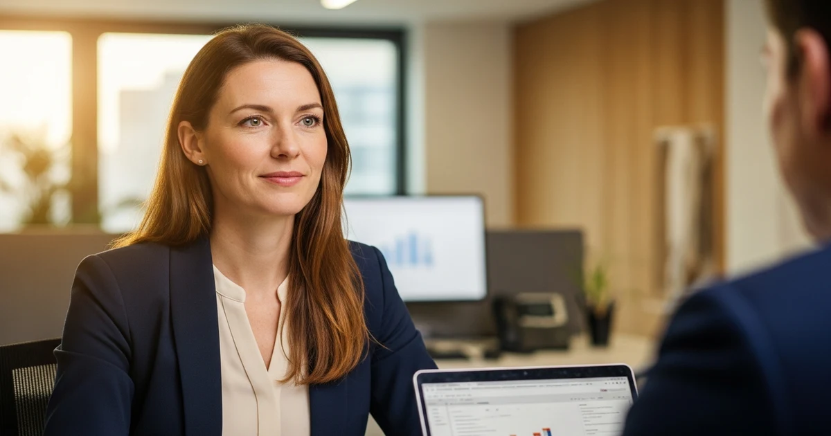 Fachkraft führt selbstbewusste Gehaltsverhandlung zum Thema Lohntransparenz